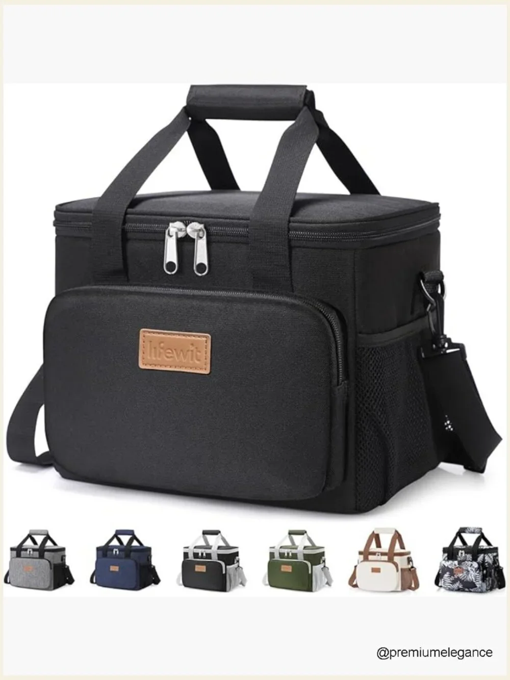 Insulated Lunch Bag 9L Soft Cooler Tote for Work Picnic